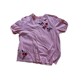 Pink Floral Kids Shirt